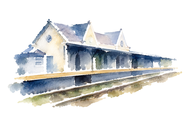 Acuarela: Estación Coghlan