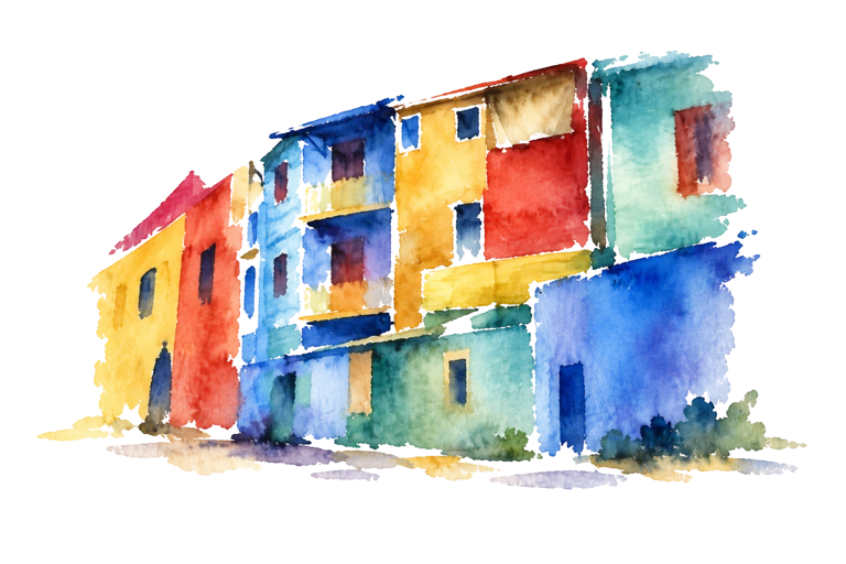 Acuarela: Caminito