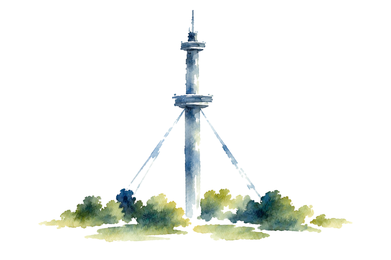 Acuarela: Torre Espacial